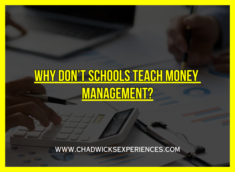 Why Money is Not Taught in our High Schools