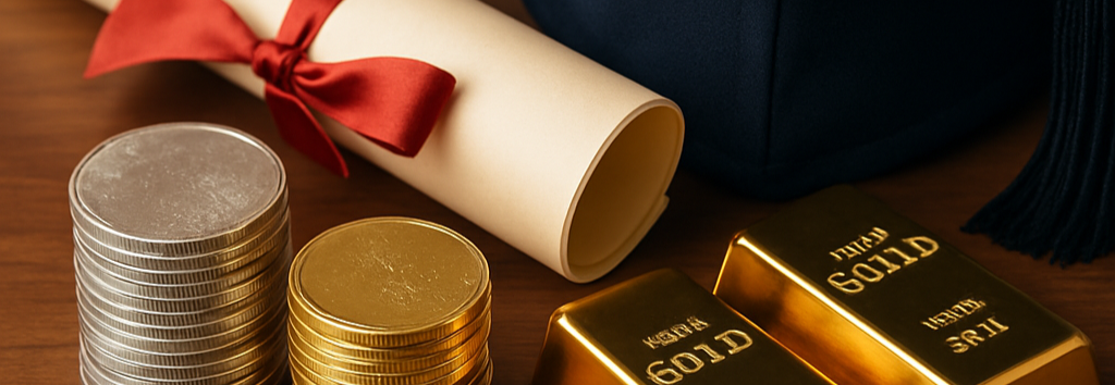 How Stacking Gold & Silver Can Help Fund College, Protect Against Inflation, and Build Generational Wealth